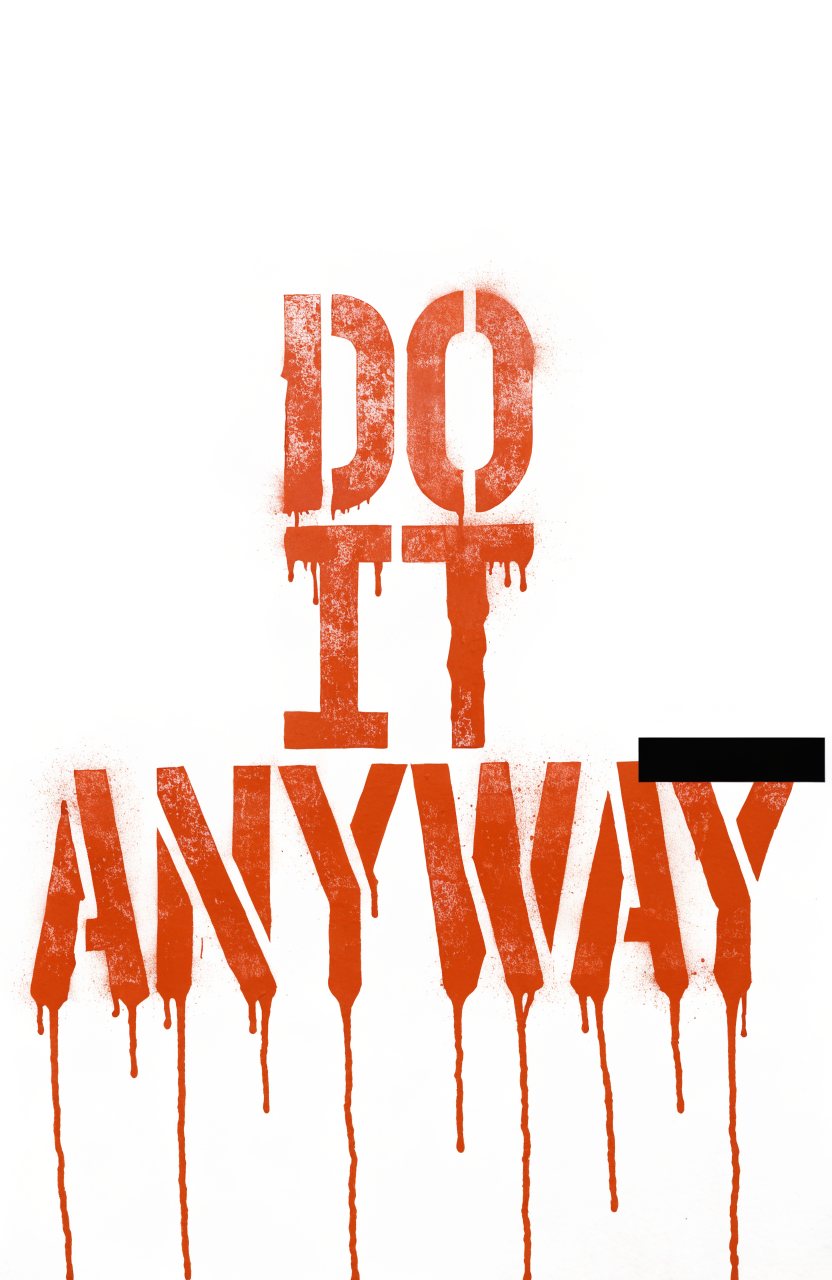 Do It Anyway – Street-Art-Stencil von Urban Artery
