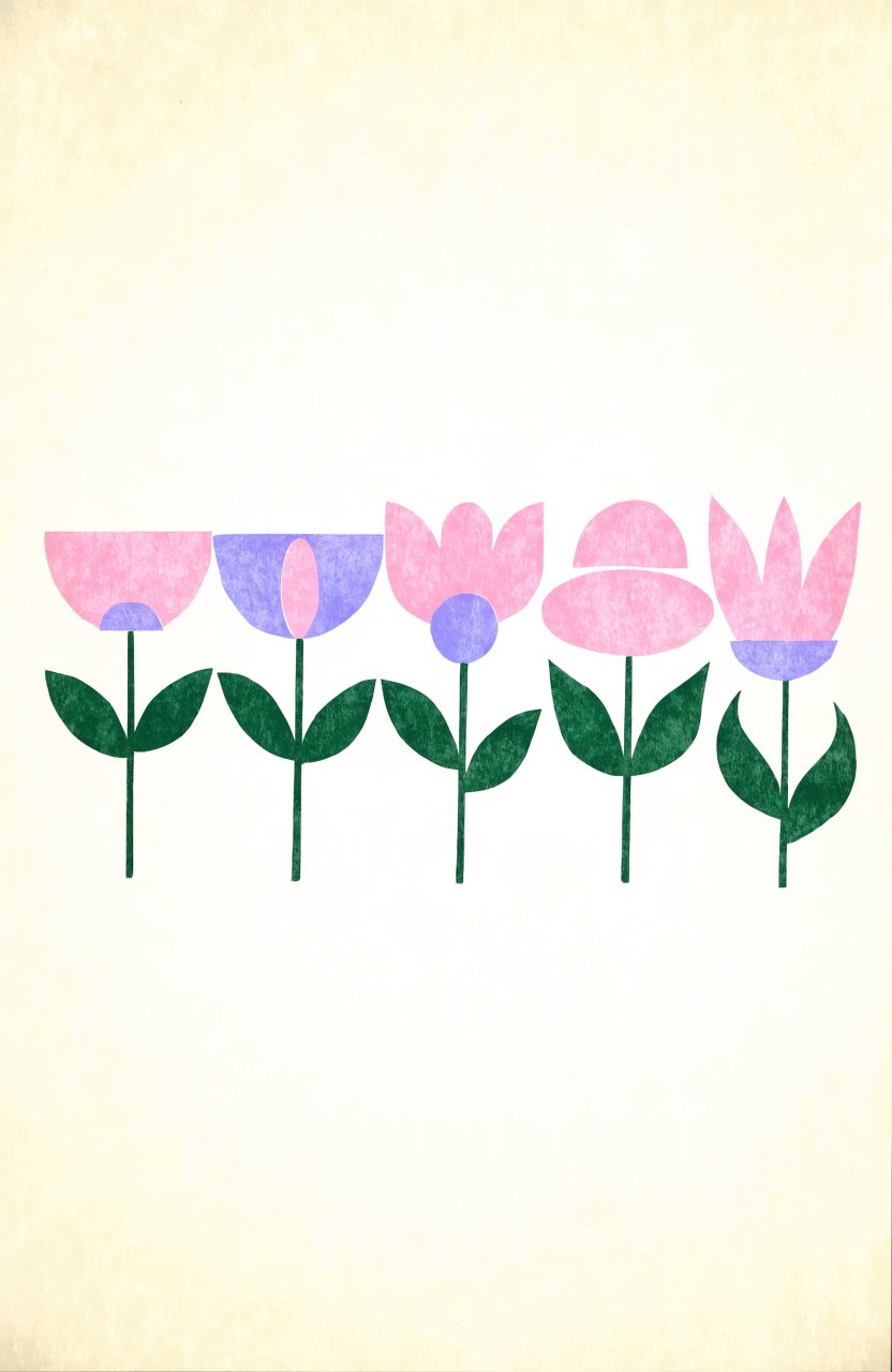 Tulpenreihe – Street-Art-Stencil von Urban Artery
