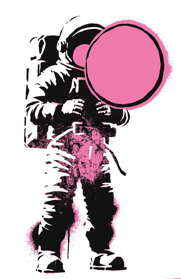 Astro-Ballon – Street-Art-Stencil von Urban Artery