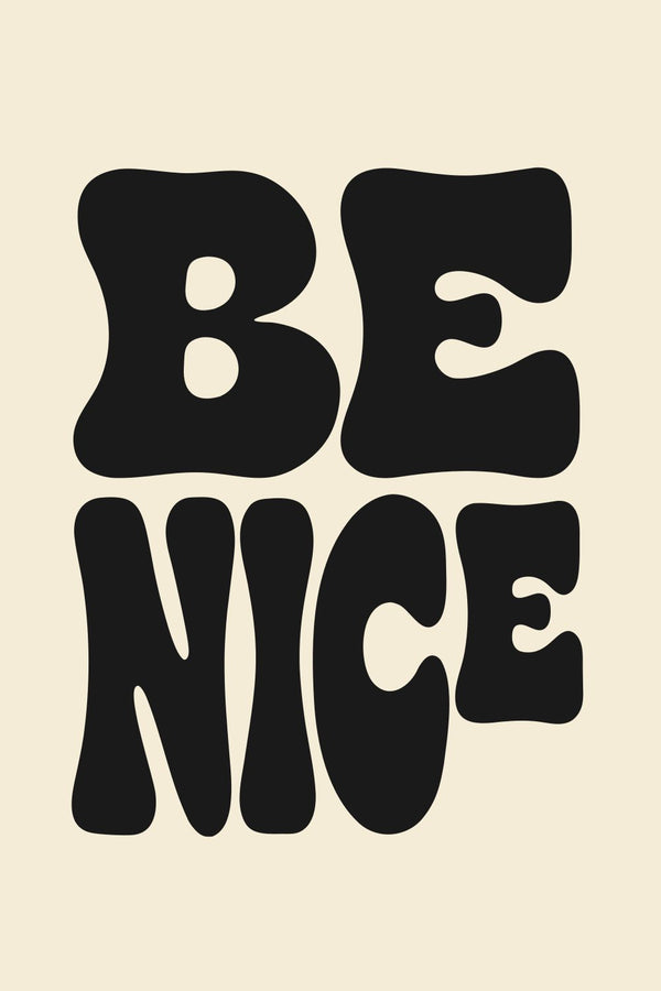 Be Nice – Street-Art-Stencil von Urban Artery