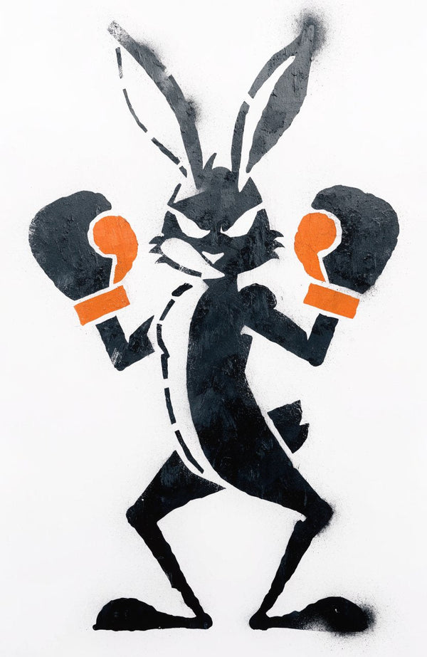 Boxhase – Street-Art-Stencil von Urban Artery