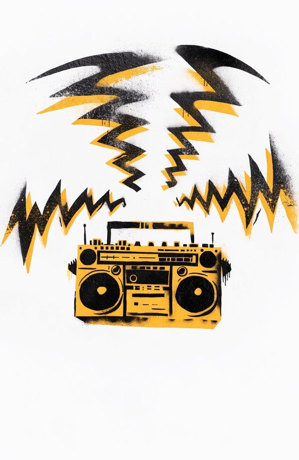 Donnerbox – Street-Art-Stencil von Urban Artery
