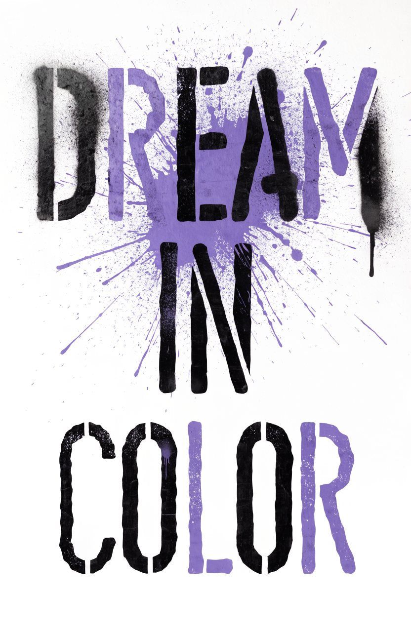 Dream in Color · Lila – Street-Art-Stencil von Urban Artery