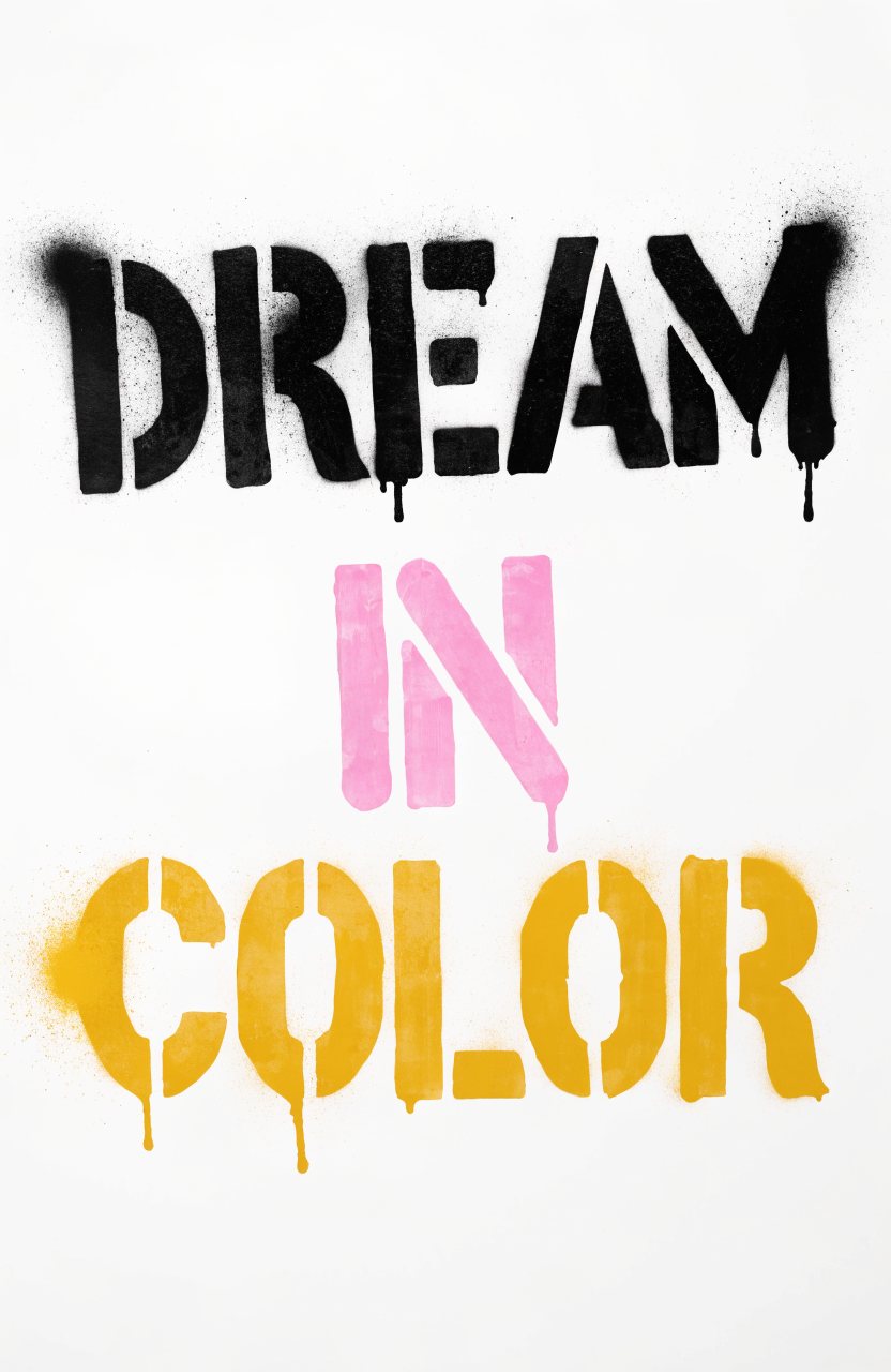 Dream in Color · Pastell – Street-Art-Stencil von Urban Artery