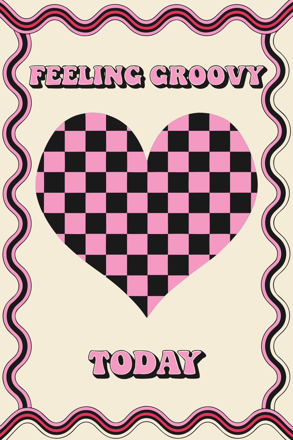 Feeling Groovy – Street-Art-Stencil von Urban Artery