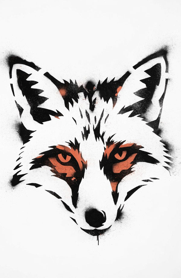 Fuchs – Street-Art-Stencil von Urban Artery