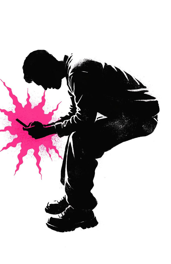 Funkenflug – Street-Art-Stencil von Urban Artery