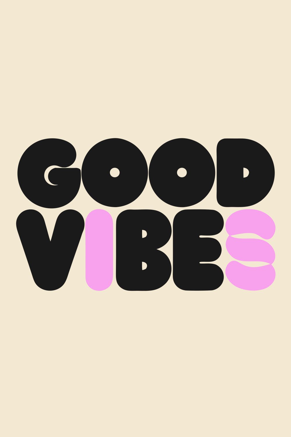 Good Vibes – Street-Art-Stencil von Urban Artery