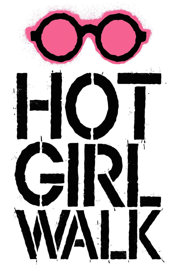 Hot Girl Walk – Street-Art-Stencil von Urban Artery