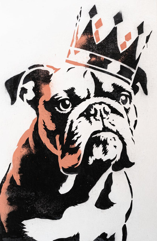 König Bulli – Street-Art-Stencil von Urban Artery