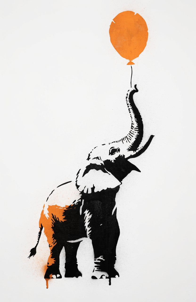 Luftnummer – Street-Art-Stencil von Urban Artery