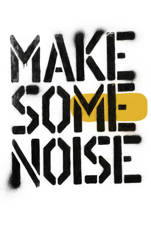 Make Some Noise – Street-Art-Stencil von Urban Artery