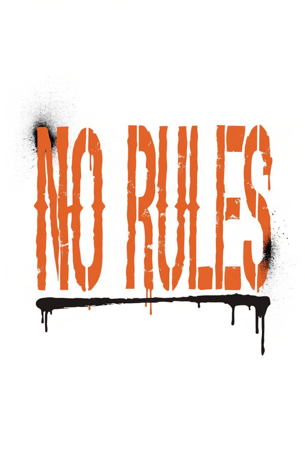 No Rules – Street-Art-Stencil von Urban Artery