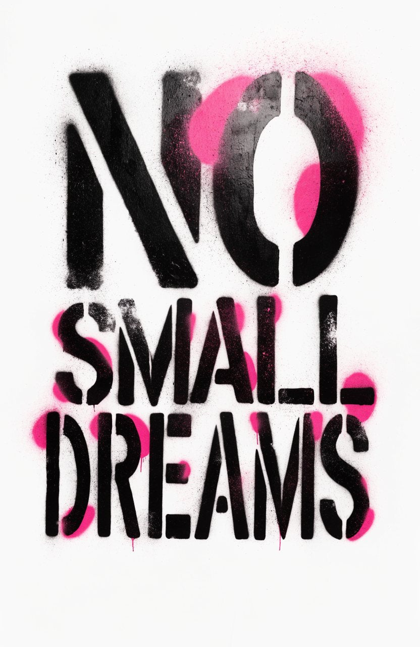No Small Dreams – Street-Art-Stencil von Urban Artery