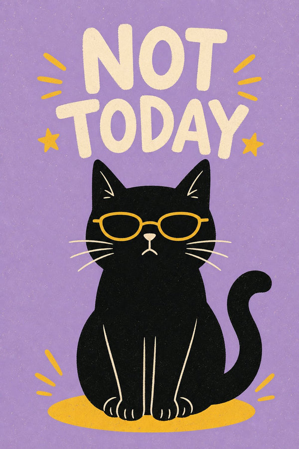 Not Today – Street-Art-Stencil von Urban Artery