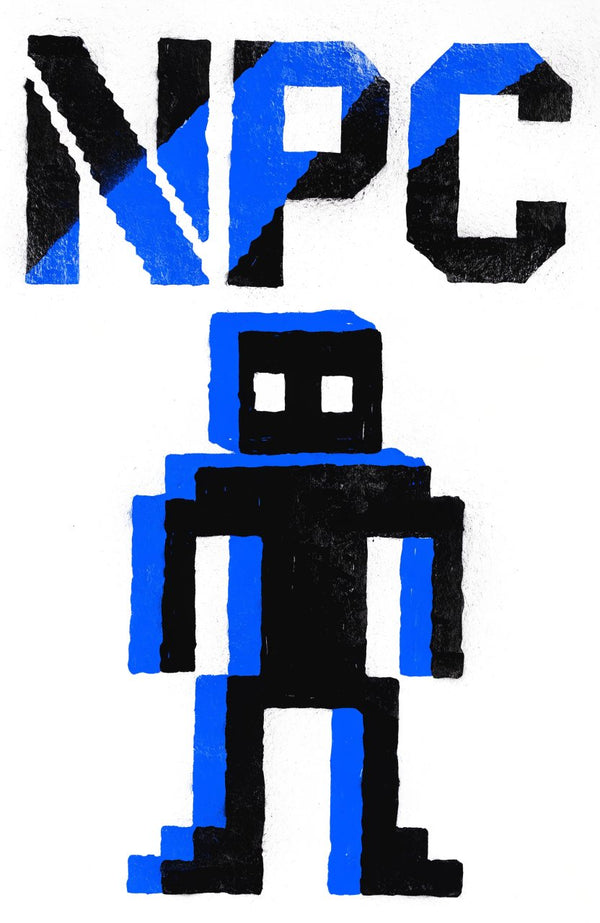 NPC – Street-Art-Stencil von Urban Artery