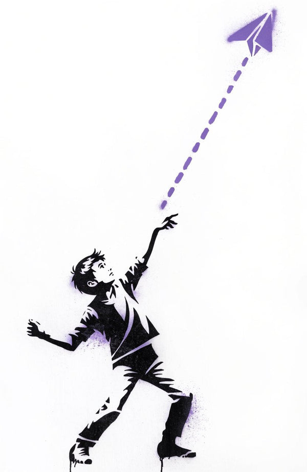 Papierflieger – Street-Art-Stencil von Urban Artery