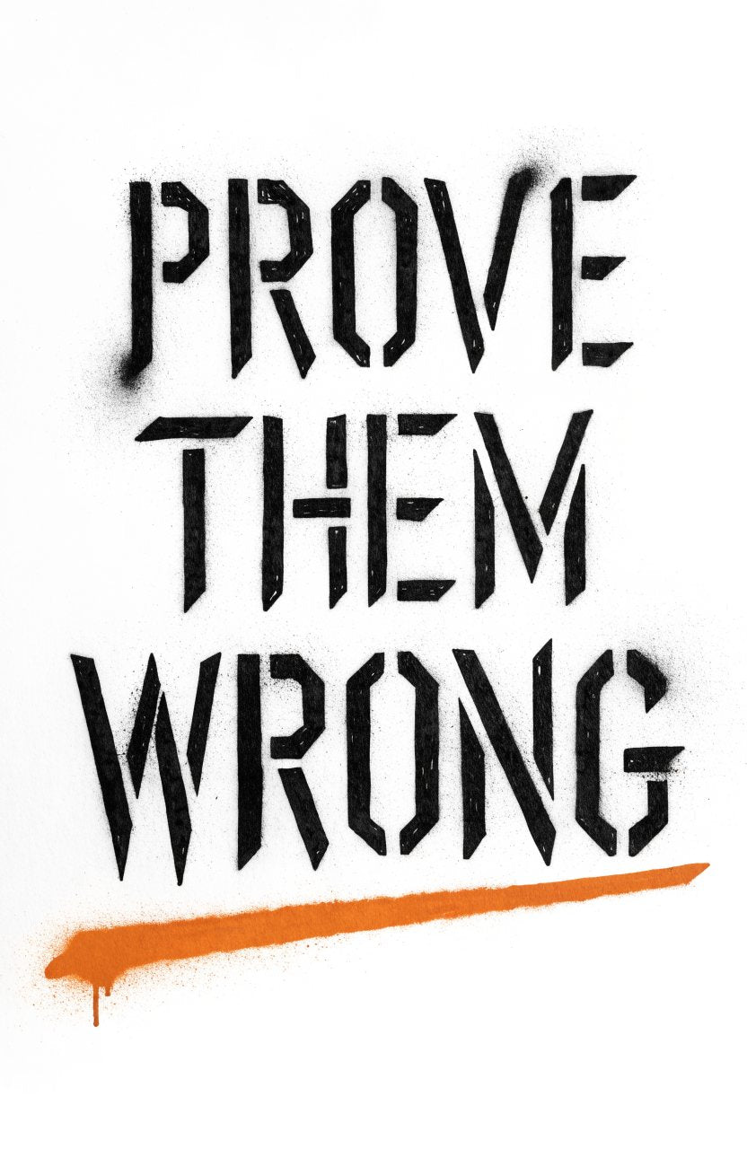 Prove Them Wrong – Street-Art-Stencil von Urban Artery