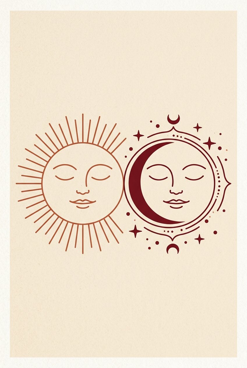 Sonne & Mond – Street-Art-Stencil von Urban Artery