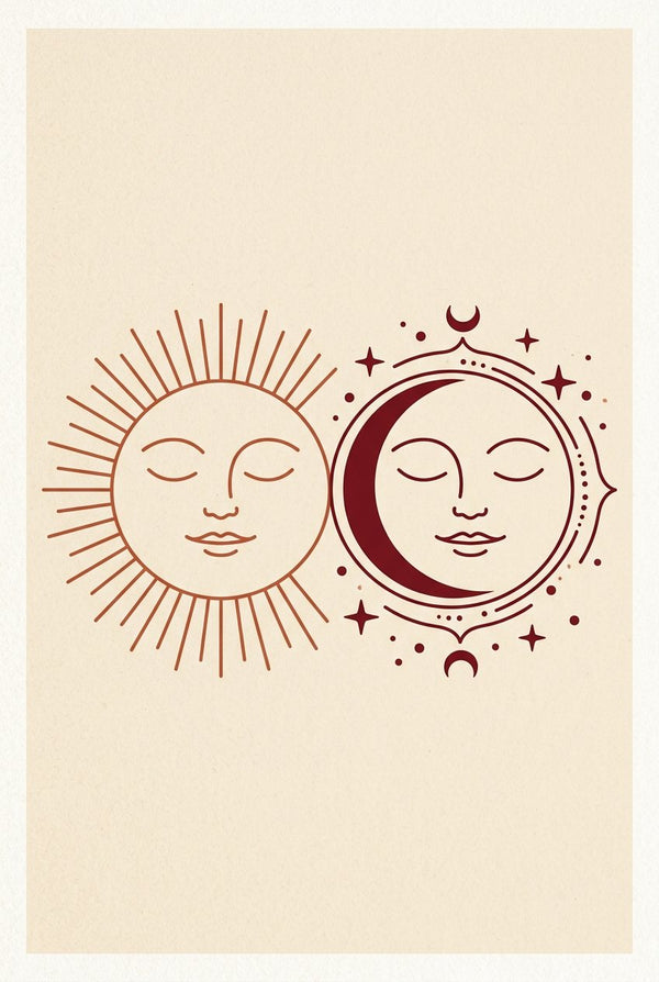 Sonne & Mond – Street-Art-Stencil von Urban Artery