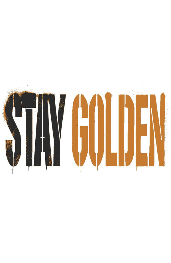 Stay Golden · Pinsel – Street-Art-Stencil von Urban Artery