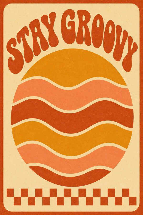 Stay Groovy – Street-Art-Stencil von Urban Artery