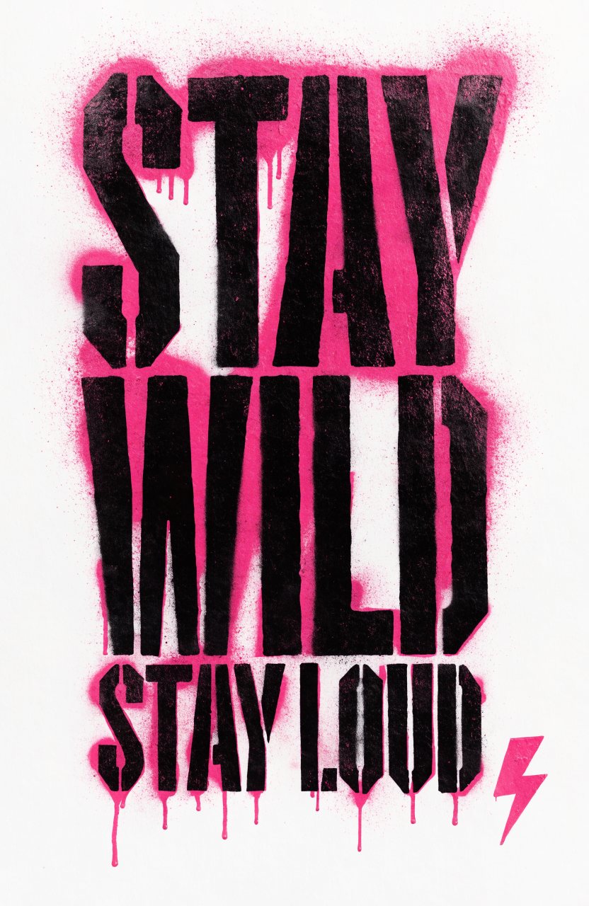 Stay Wild · Neon – Street-Art-Stencil von Urban Artery
