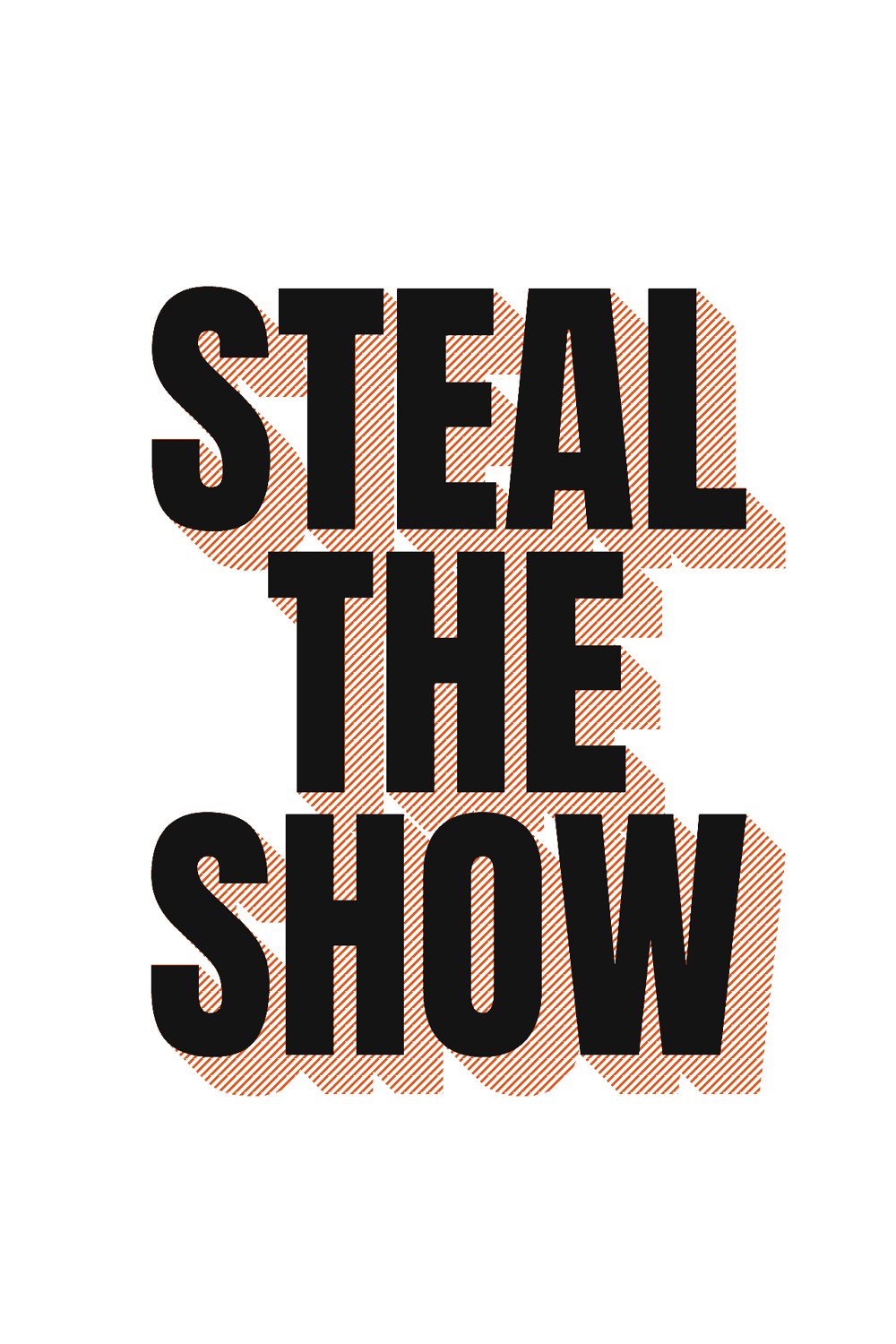 Steal the Show – Street-Art-Stencil von Urban Artery