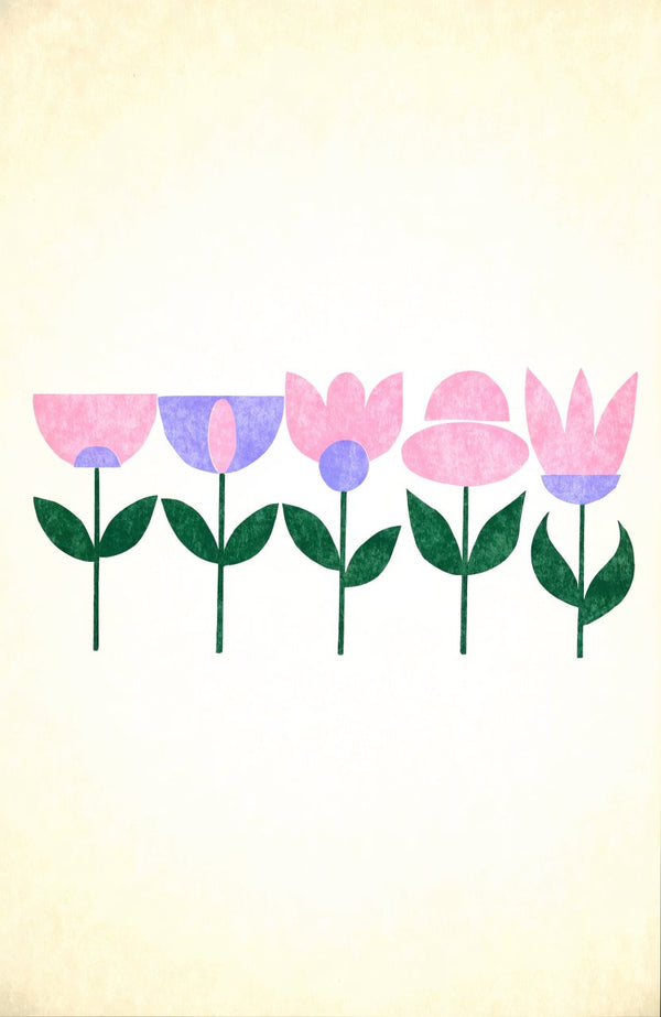 Tulpenreihe – Street-Art-Stencil von Urban Artery
